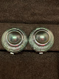 Vintage Christian Dior Black Pearl Clip-Ons Earrings