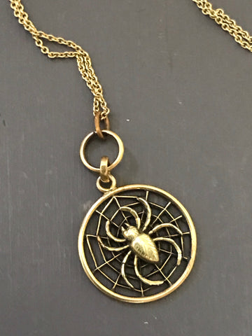 Antique Spider Necklace