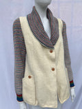 Vintage Peroche Paris Boiled Wool White Coat