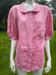 Vintage Chanel Pink Linen Shirt