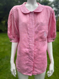 Vintage Chanel Pink Linen Shirt