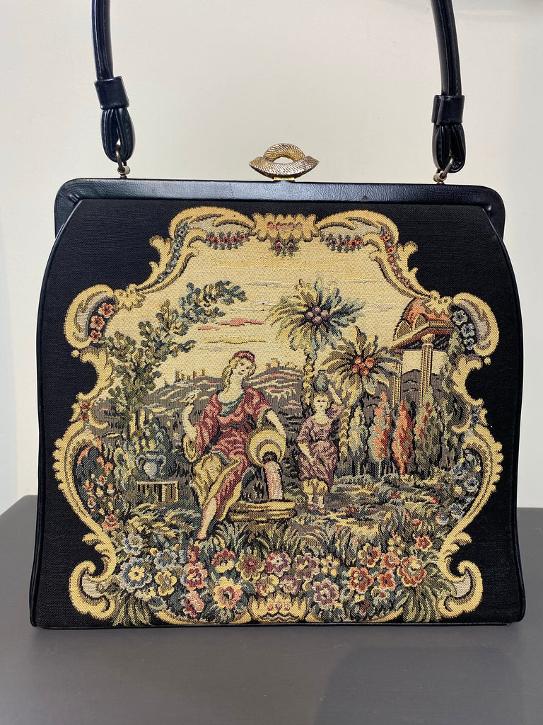 vintage tapestry bag