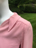 1970s Ossie Clark Pink Blouse
