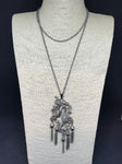 Vintage 1970s Tasselled Snake Sautoir Necklace