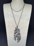 Vintage 1970s Tasselled Snake Sautoir Necklace