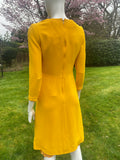Louis Feraud at Rembrandt Yellow Cut Out Dress