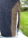 Gene Shelly’s Black Boucle Hand Beaded Dress