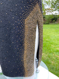 Gene Shelly’s Black Boucle Hand Beaded Dress