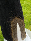 Gene Shelly’s Black Boucle Hand Beaded Dress