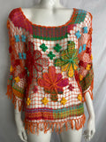 Vintage Crochet Multicoloured Top