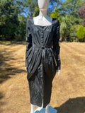 Vintage 1980s Goth Glam Black Dress