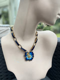 Kenneth Jay Lane Forget Me Not Necklace