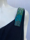 Vintage Versace Collection Black Dress with Swarovski Crystals