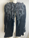 Vicky Valere Paris Black Velvet Jacket with Lace