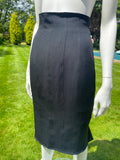 Vintage 1990s Christian Dior by Galliano Black Skirt