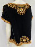 Vintage Hand Embroidered Yin & Yang Top