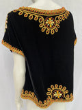 Vintage Hand Embroidered Yin & Yang Top