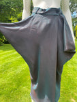 1990s Kenzo City Green Burgundy Iridicent Deconstructed Skirt