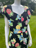 Ungaro Solo Donna Black Floral Dress