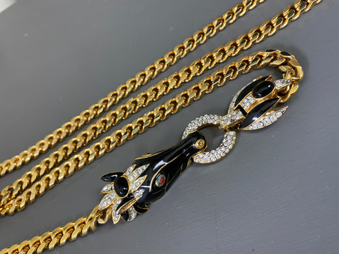 Vintage Horse Head Chain Necklace