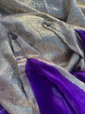 1920s Art Deco Lame Dress Train Cape Robe