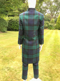 Rosemarie Van Bree Green Tartan Coat