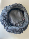 Vintage 1950s Black Gathered Beret Hat