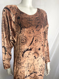 Vintage 1980s Matisse/Picasso Inspired Print Dress