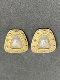 Vintage Antioch Silver 925 Hammered Clip-On Earrings