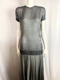 Vintage Murray Arbeid Couture Grey Evening Dress