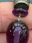 Vintage Louis Rousselet Glass Necklace & Pink Bicolour Necklace