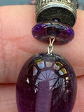 Vintage Louis Rousselet Glass Necklace & Pink Bicolour Necklace
