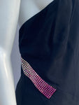 Vintage Versace Collection Black Dress with Swarovski Crystals