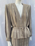 Vintage Hettabretz Suede Skirt Suit