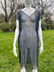 Art Deco Assuit Midnight Blue Dress