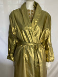 Vintage Gold PVC Raincoat Rainmac