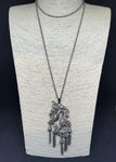 Vintage 1970s Tasselled Snake Sautoir Necklace