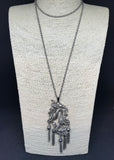 Vintage 1970s Tasselled Snake Sautoir Necklace