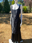 Vintage 1980s Goth Glam Black Dress