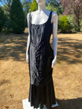 Vintage 1980s Goth Glam Black Dress