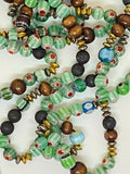 Fatima Hand On Millefiori Beads Necklace