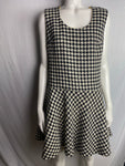 Vintage TATI Houndtooth Dress with Rhinestones.