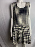 Vintage TATI Houndtooth Dress with Rhinestones.