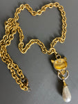 Vintage Dangling Leopard long necklace
