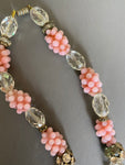 Louis Rousselet Pink Grapes Beads Necklace