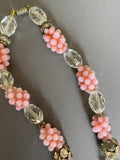 Louis Rousselet Pink Grapes Beads Necklace