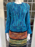 Vintage 1970s Chunky Knit dress with bell sleeves