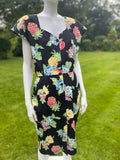Ungaro Solo Donna Black Floral Dress
