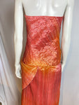 1980s Fortuny Inspired Ombré Pleats Dress with Bow