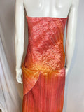 1980s Fortuny Inspired Ombré Pleats Dress with Bow